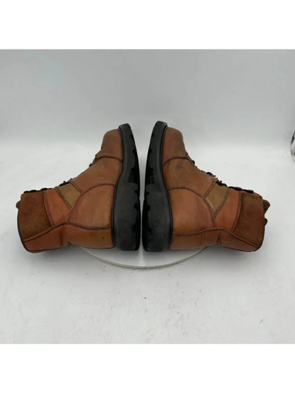 Wolverine W04213 Men Size 10M Brown Leather Steel Toe Ankle Work Boot